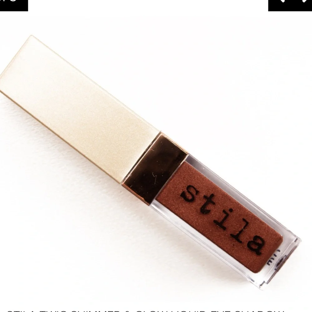Stila Shimmer & Glow Liquid Eyeshadow Twig Metallic Brown Shimmer New in Box